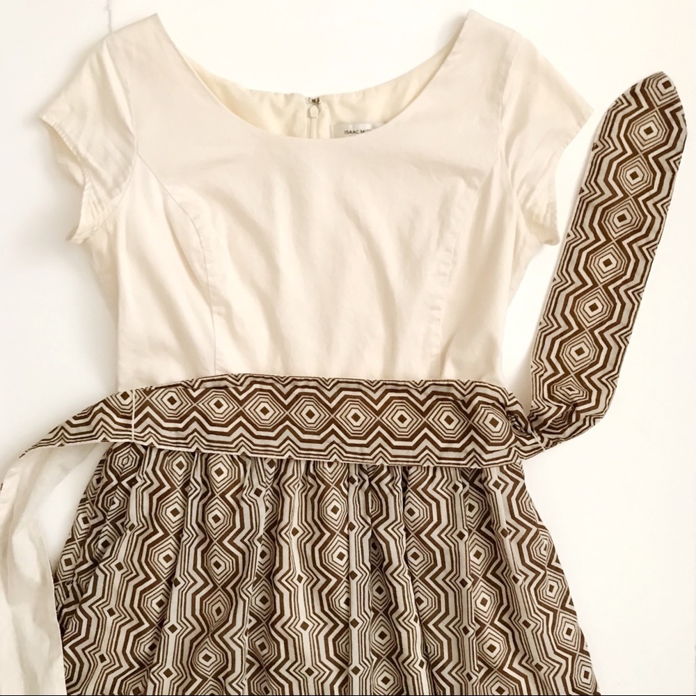 Retro Print Issac Mizrahi Dress